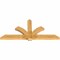 Ekena Millwork Redmond Rough Sawn Timber Gable Bracket, Western Red Cedar, 84"W x 38"H x 4"D x 6"F, 11/12 Pitch GBW084X38X0406RED00RWR - alternate 2